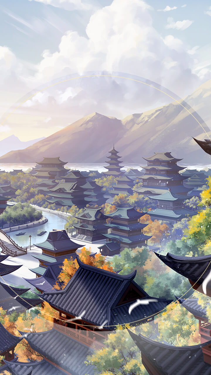 依山傍水的古代宫城